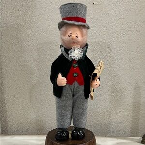 Vintage Gentleman Caroler in Victorian Attire